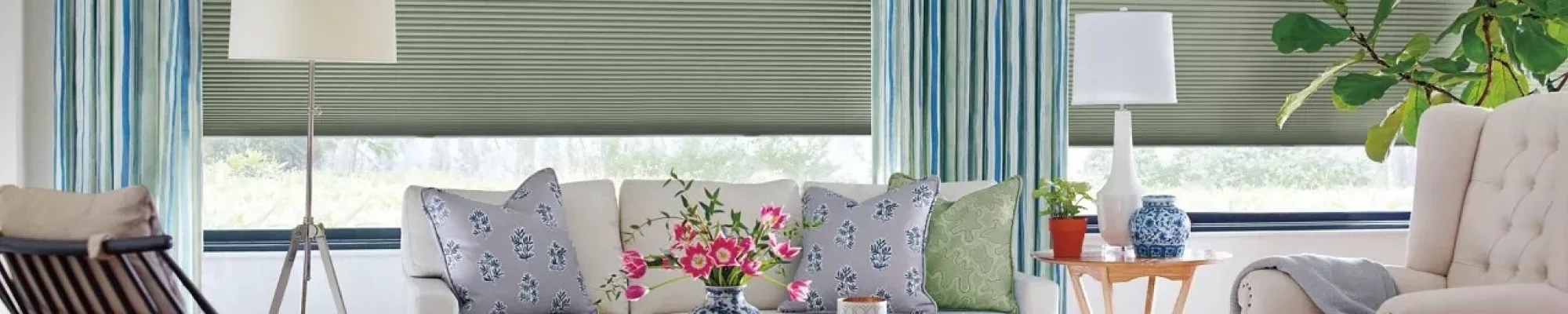 Window treatments provided by CarpetsPlus Design Showroom of Hutchinson